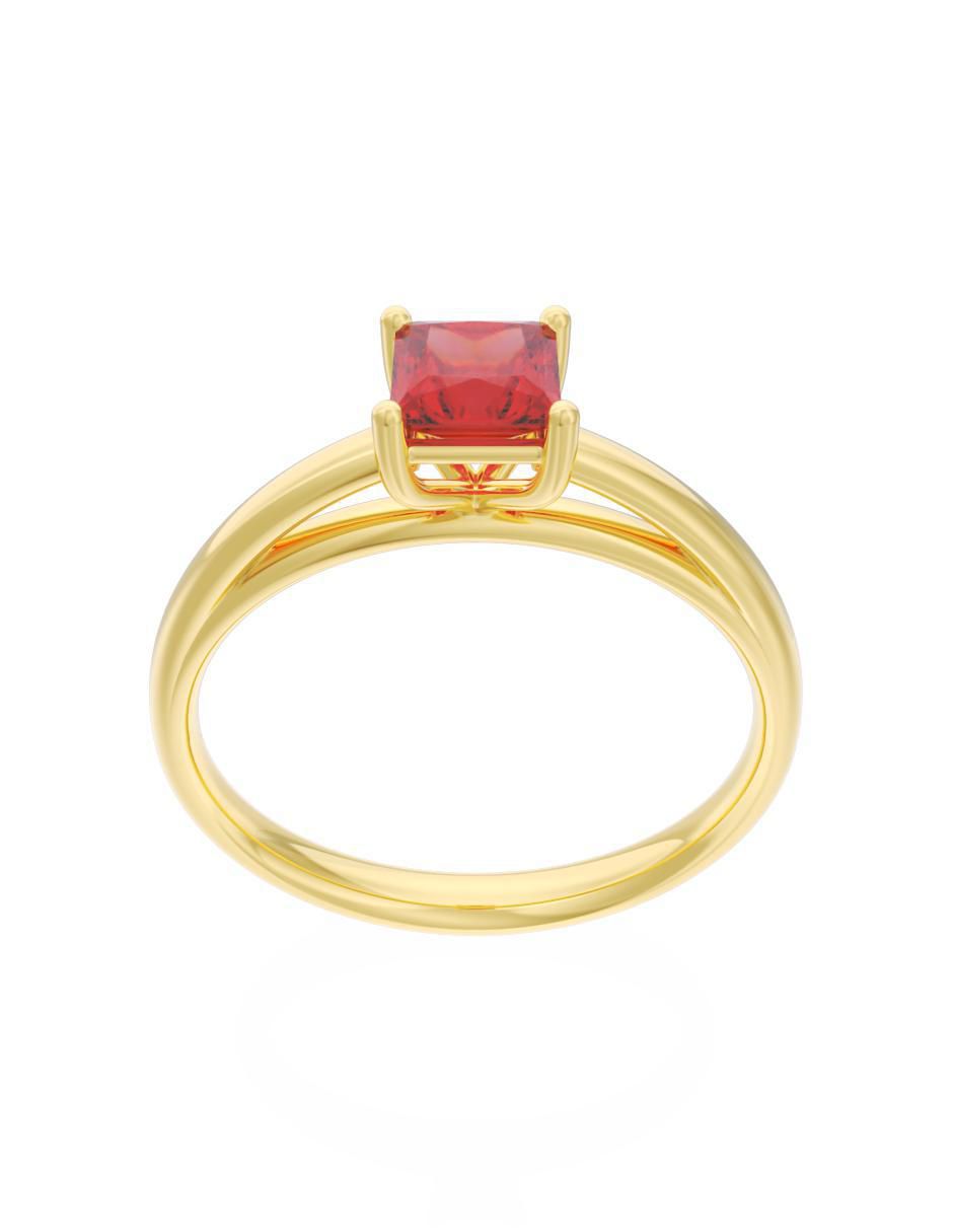 Anillo de compromiso 14 k Eternidad 3