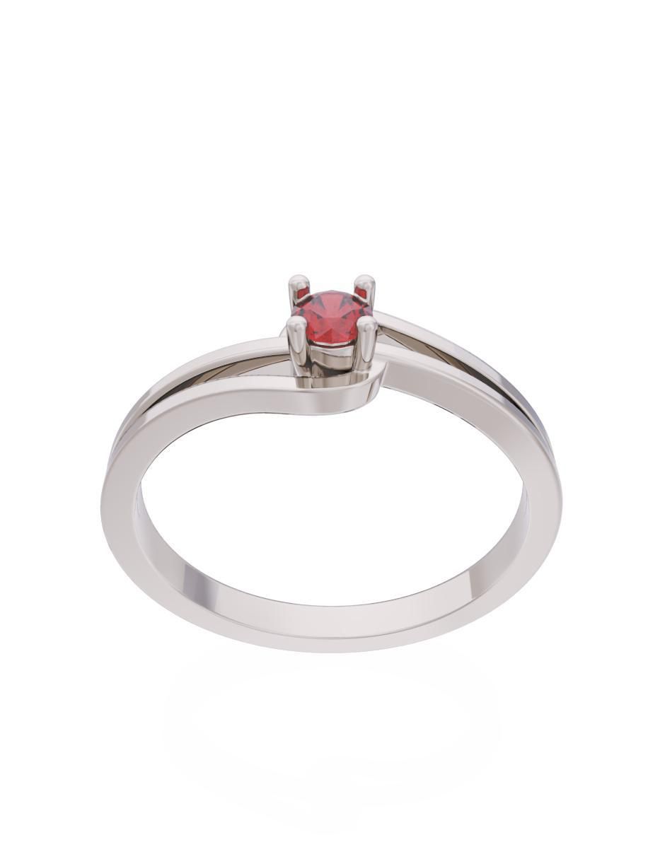 Anillo de compromiso 14 k Eternidad 2