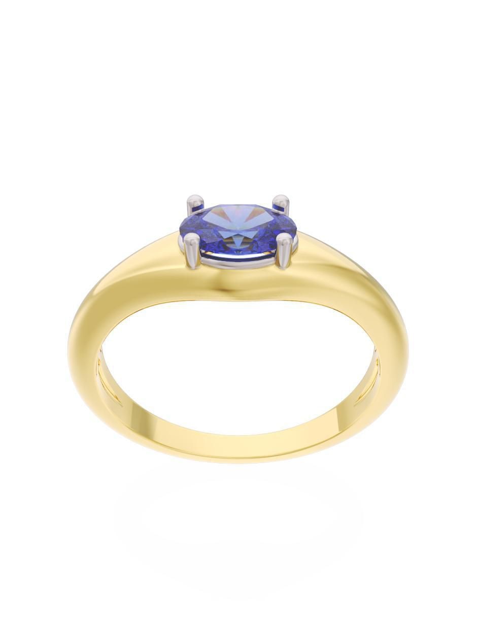 Anillo de compromiso 14 k Eternidad 3