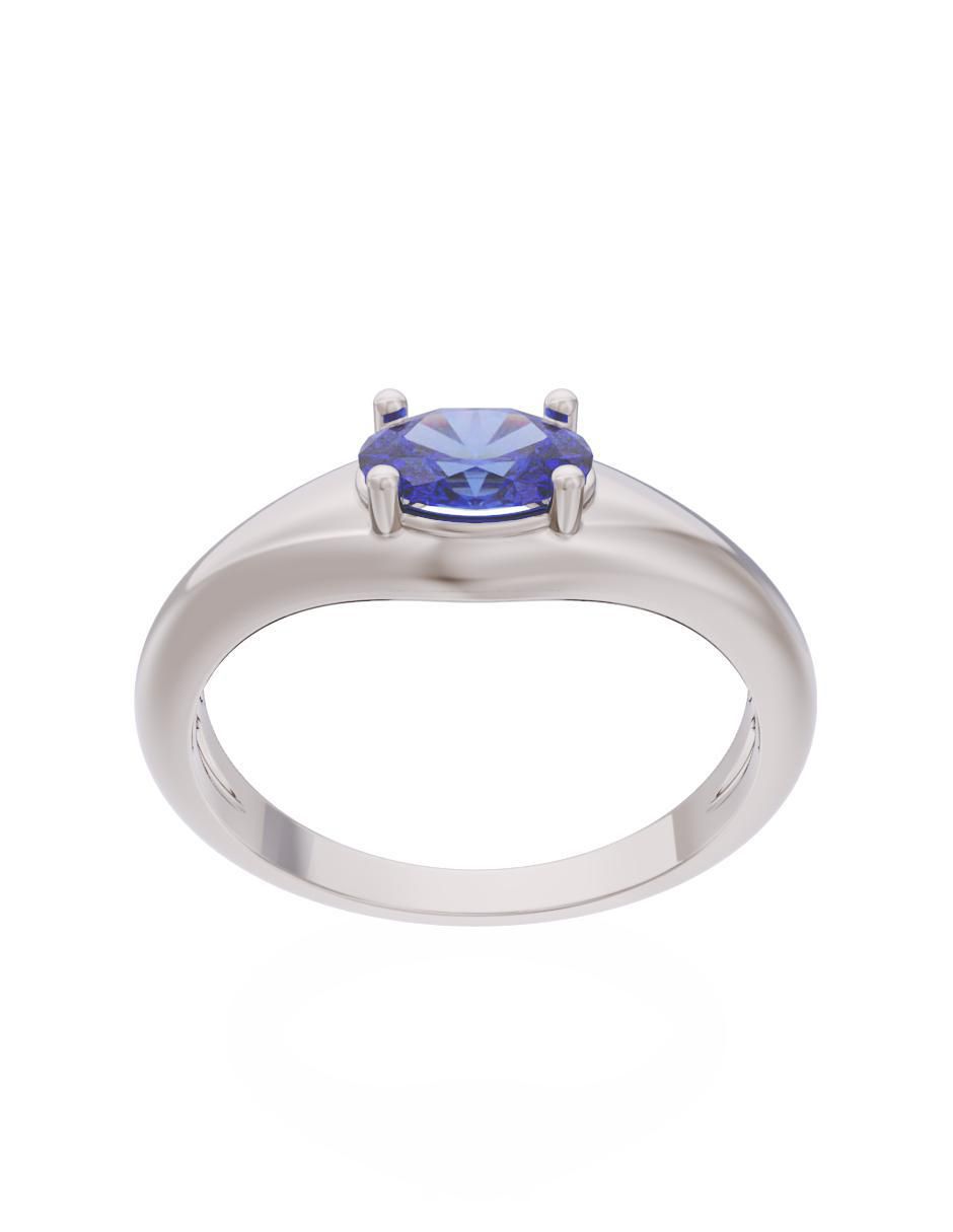Anillo de compromiso 14 k Eternidad 2
