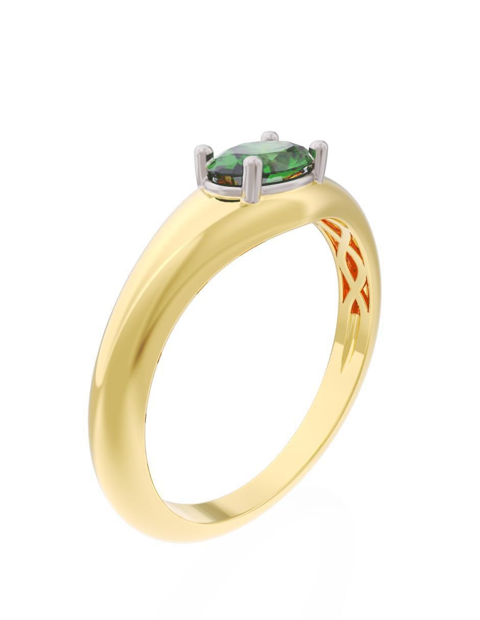 Anillo de compromiso 14 k Eternidad 2