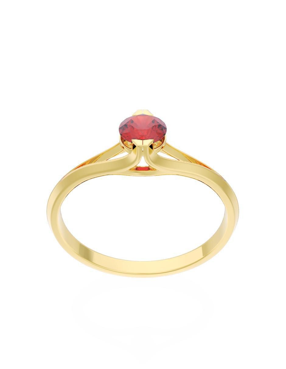 Anillo de compromiso 14 k Eternidad 2
