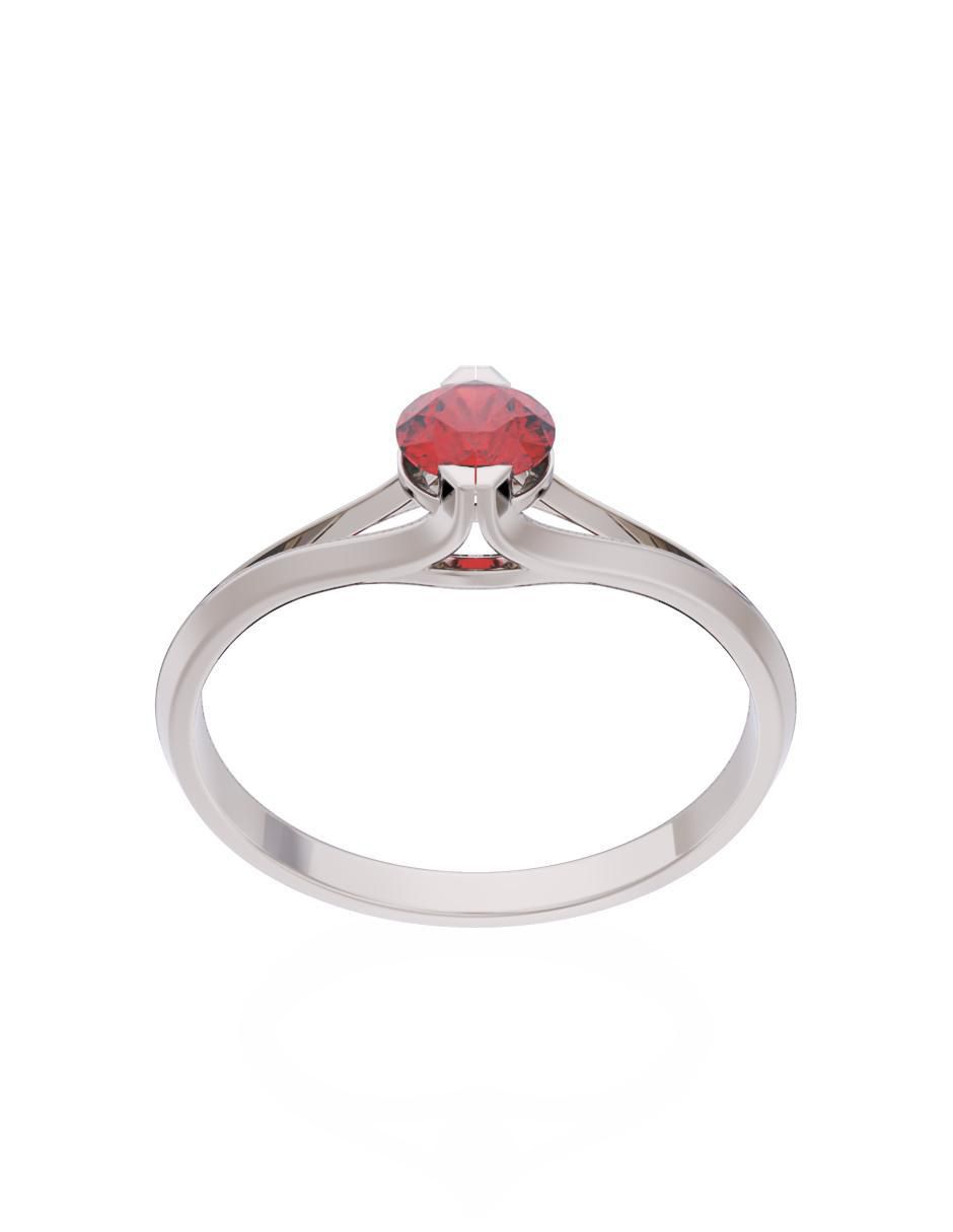 Anillo de compromiso 14 k Eternidad 2