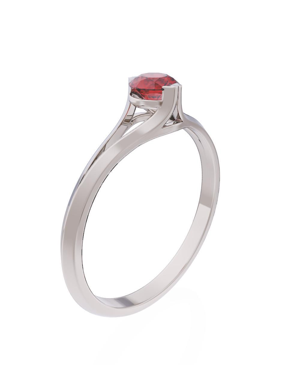 Anillo de compromiso 14 k Eternidad 3