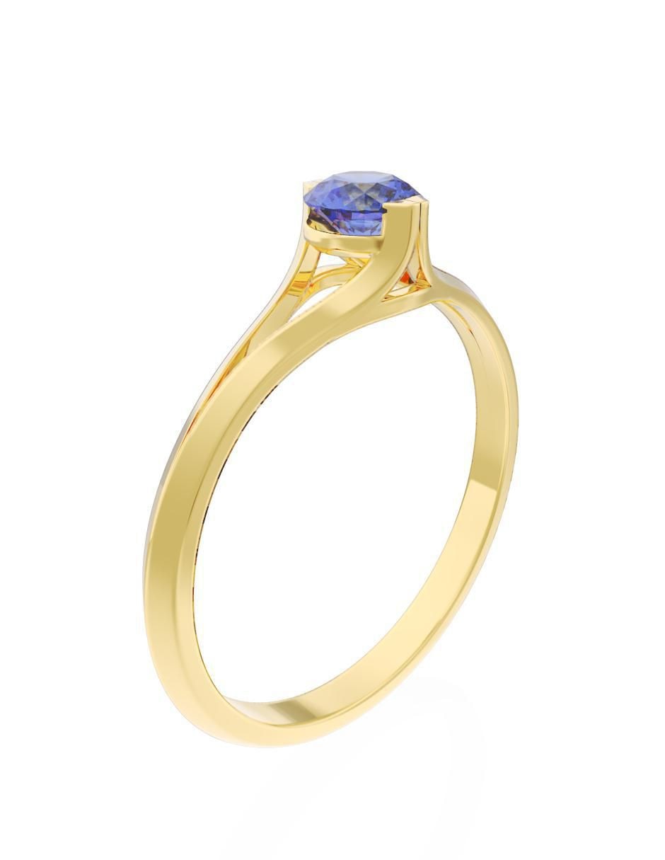 Anillo de compromiso 14 k Eternidad 3