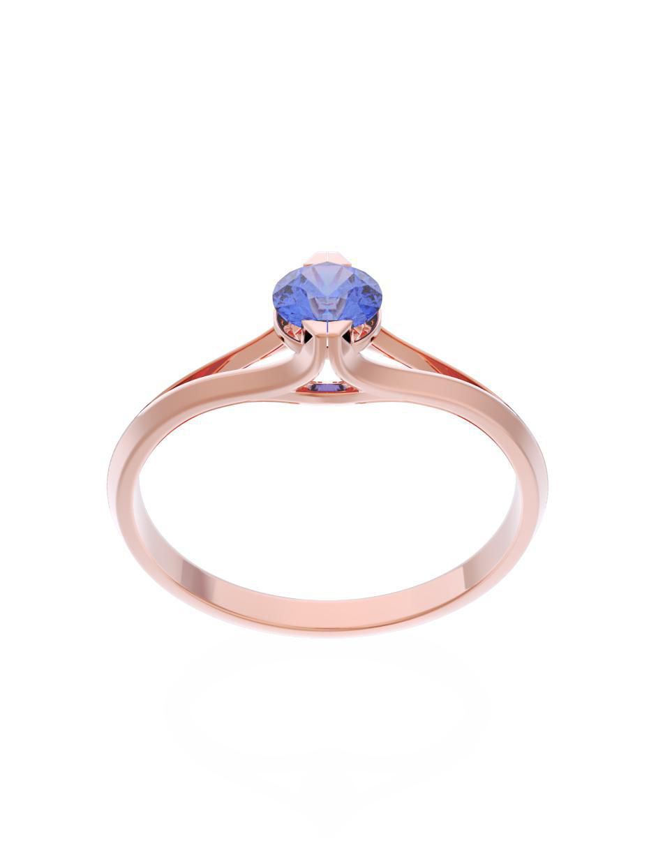 Anillo de compromiso 14 k Eternidad 2