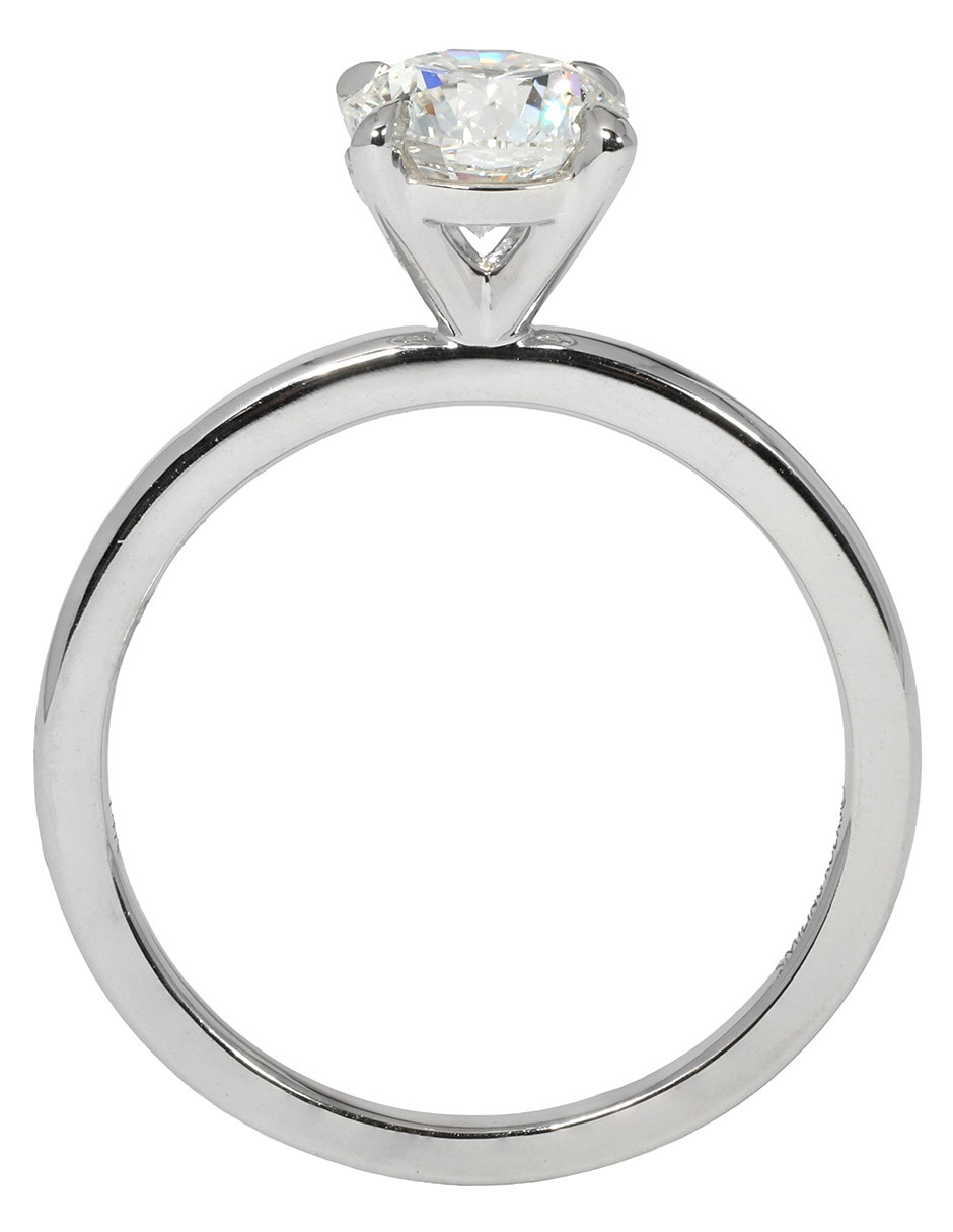 Solitario de oro blanco 14 k Petite diamante de laboratorio 4