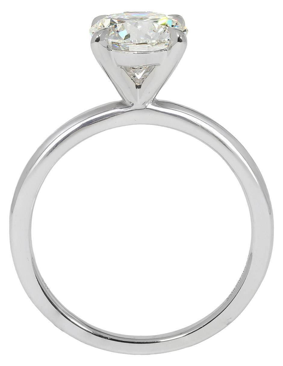 Solitario de oro blanco 14 k Petite diamante de laboratorio Solitario de oro blanco 14 k Petite diamante de laboratorio