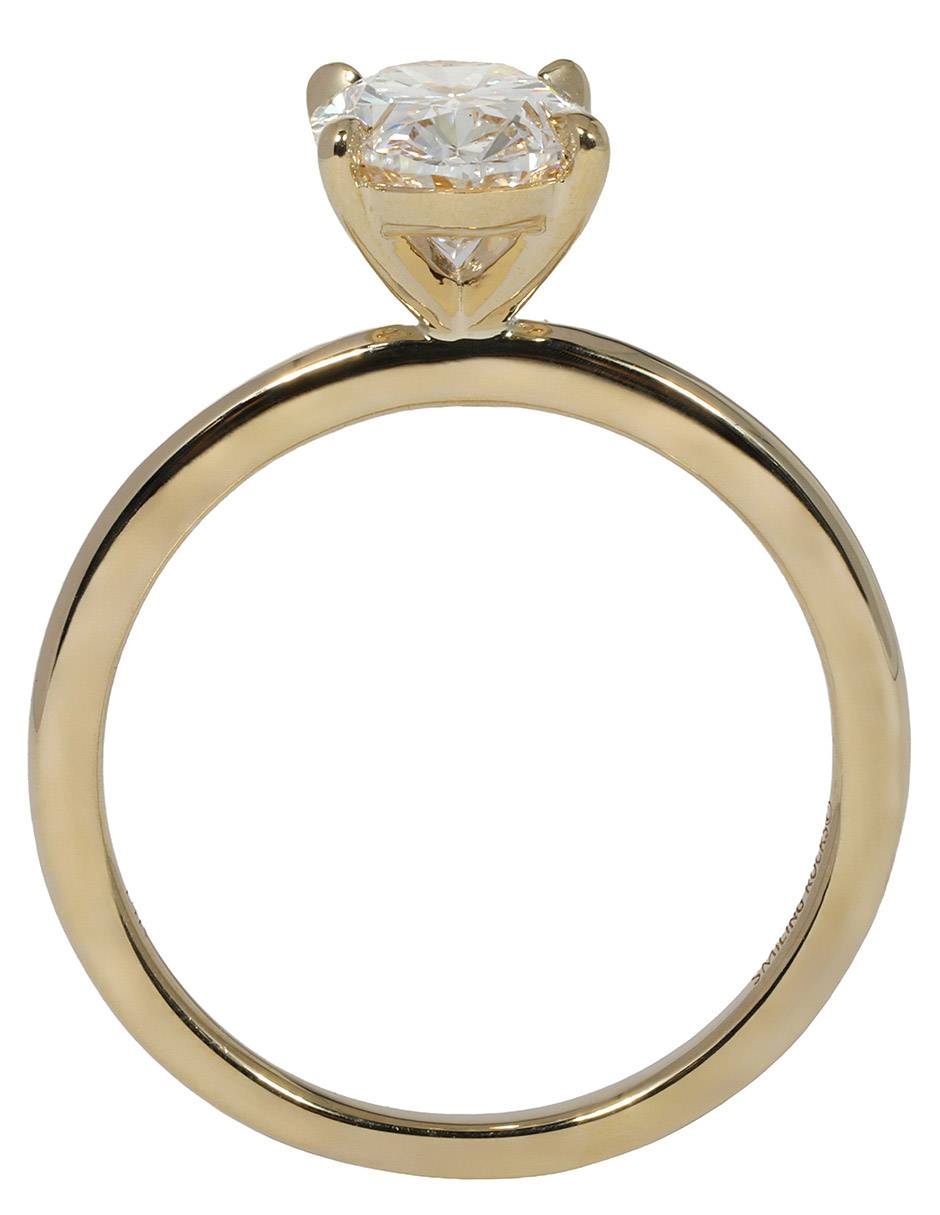 Solitario de oro 14 k Petite diamante de laboratorio 2
