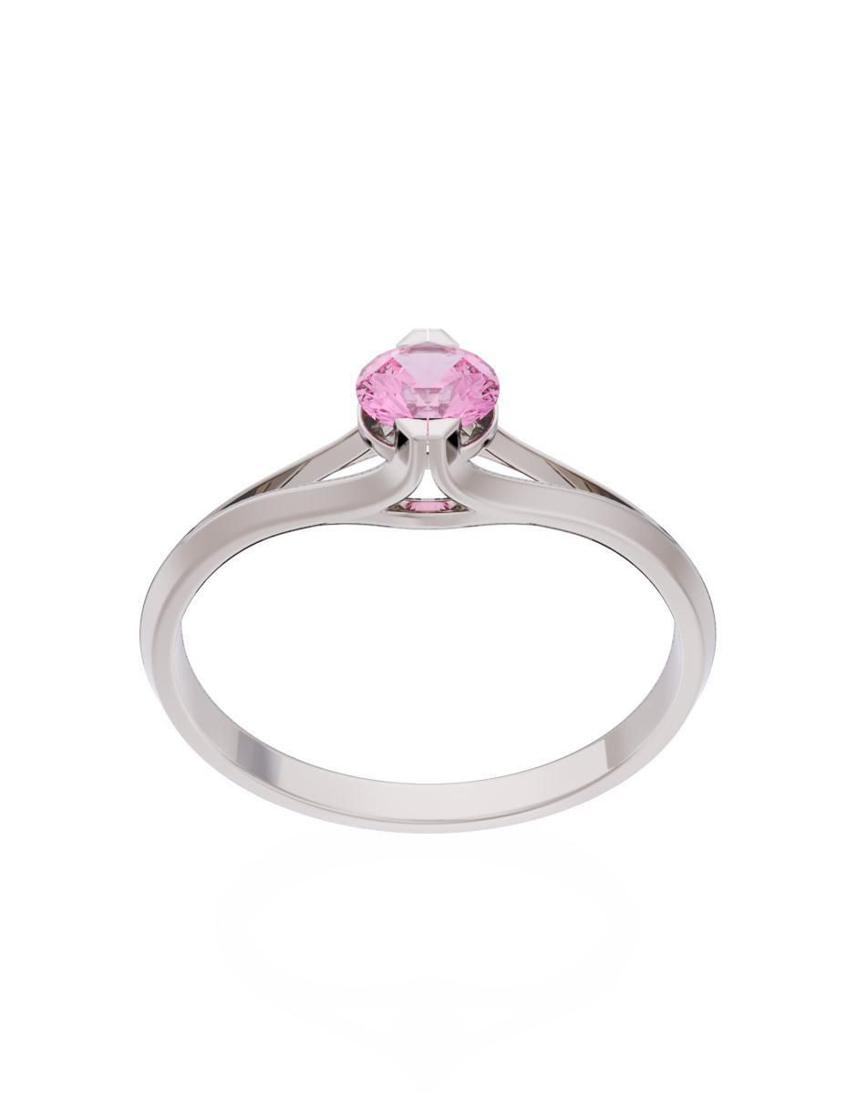 Anillo de compromiso 14 k Eternidad 2