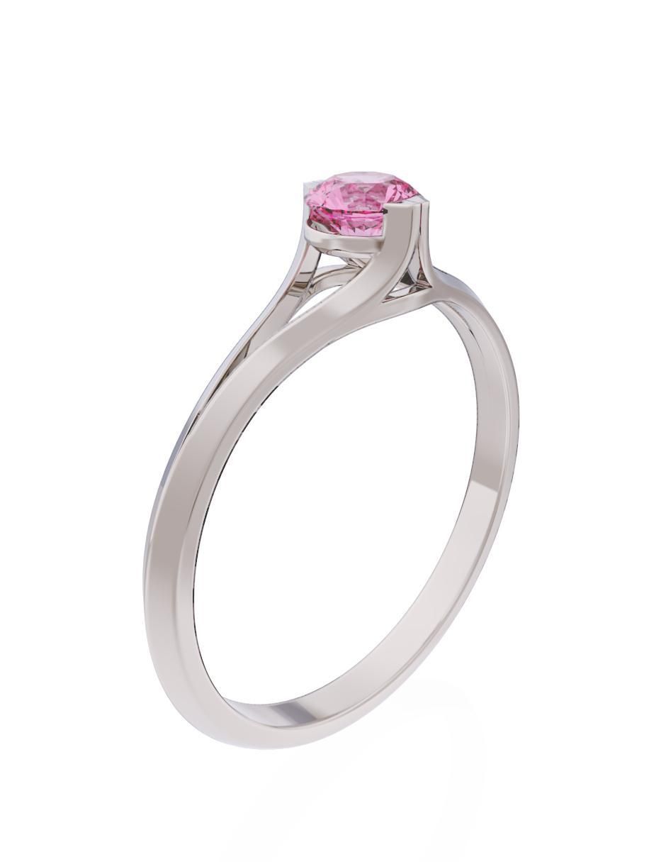 Anillo de compromiso 14 k Eternidad 3