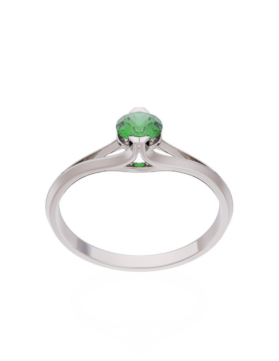 Anillo de compromiso 14 k Eternidad 2