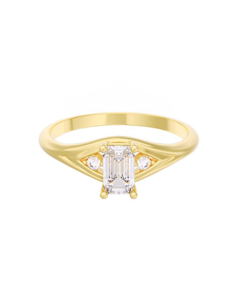 Anillo de compromiso 14 k Eternidad Anillo de compromiso 14 k Eternidad