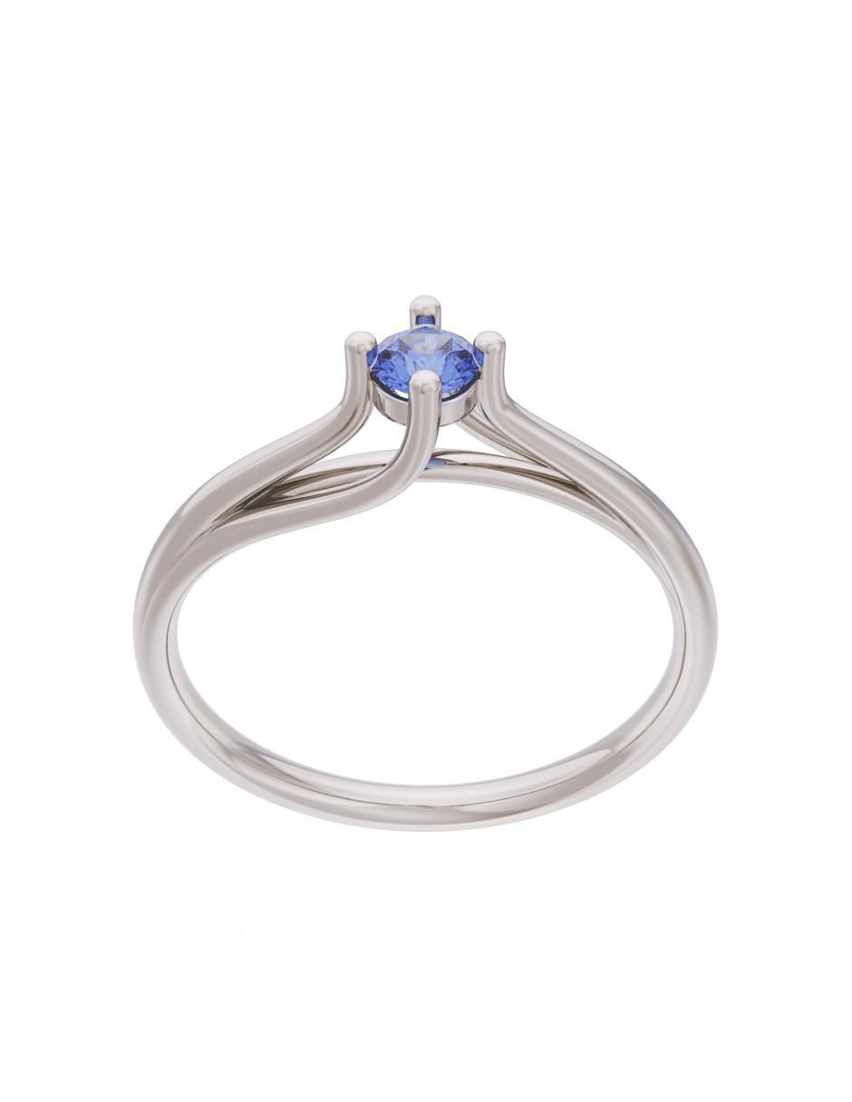 Anillo de compromiso 14 k Eternidad 2