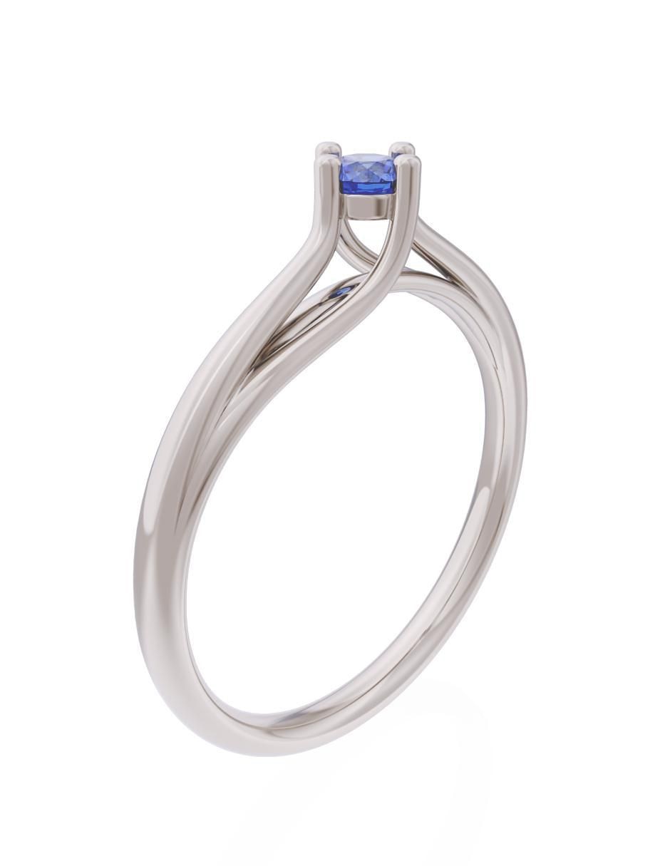 Anillo de compromiso 14 k Eternidad 3