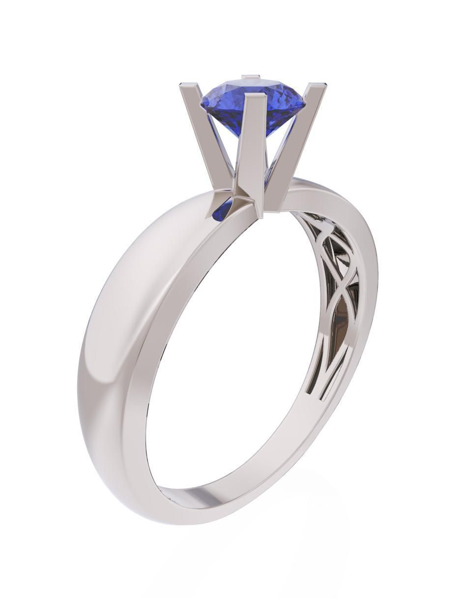 Anillo de compromiso 14 k Eternidad 3