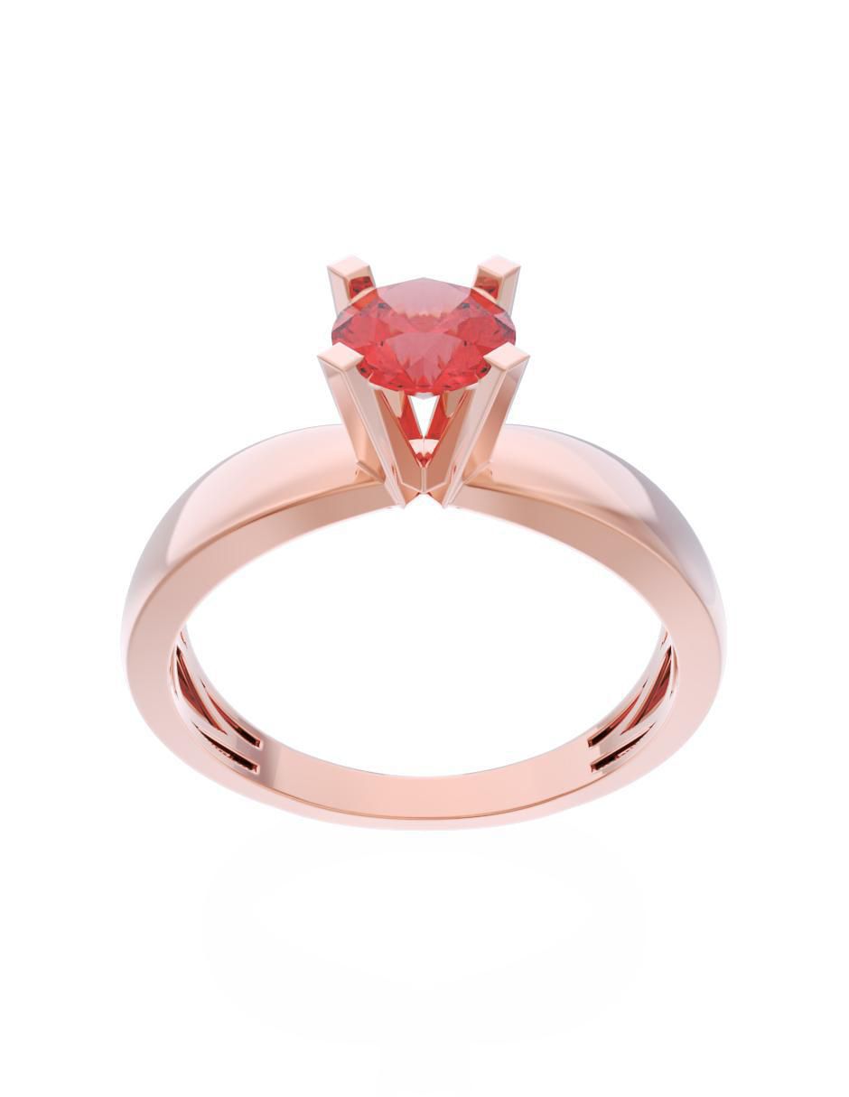 Anillo de compromiso 14 k Eternidad 2