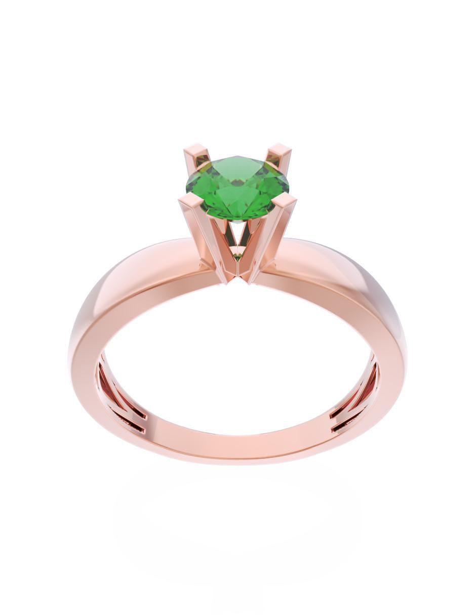 Anillo de compromiso 14 k Eternidad 2