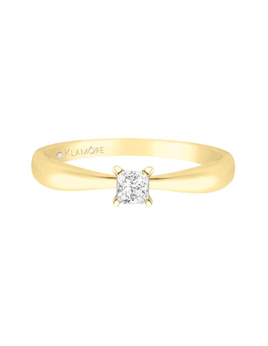 Anillo de compromiso 14 k Miloro diamante 1