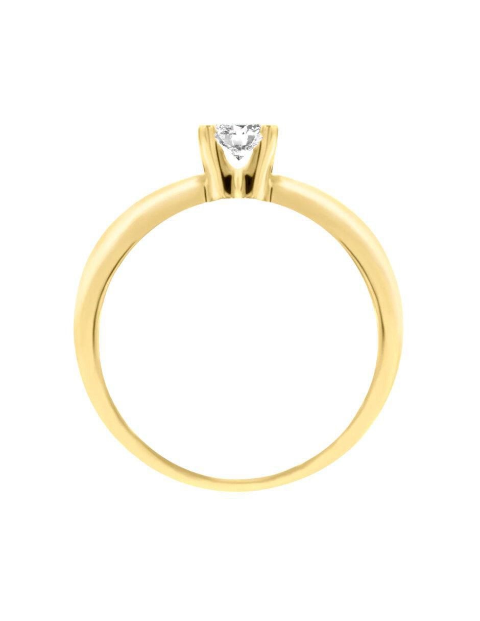 Anillo de compromiso 14 k Miloro diamante 4