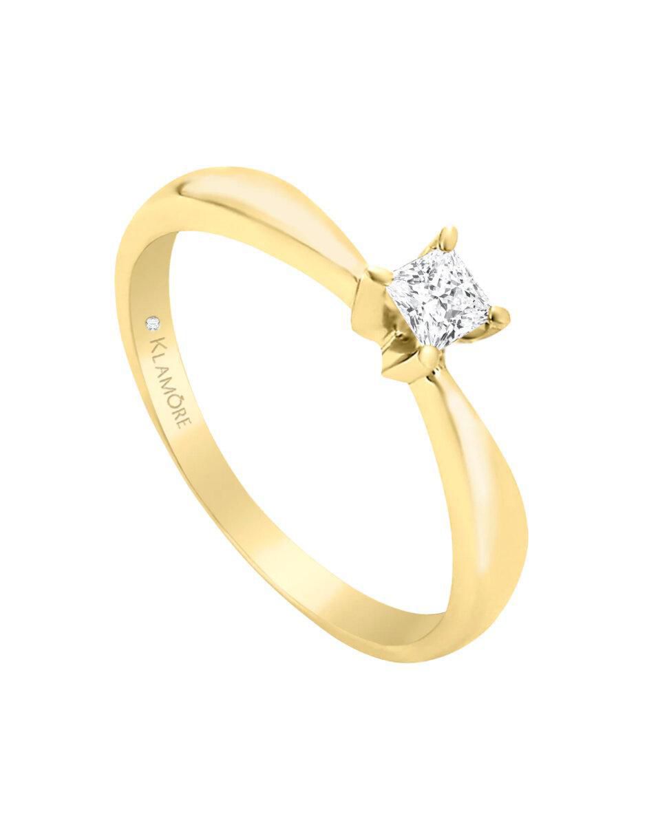 Anillo de compromiso 14 k Miloro diamante 3