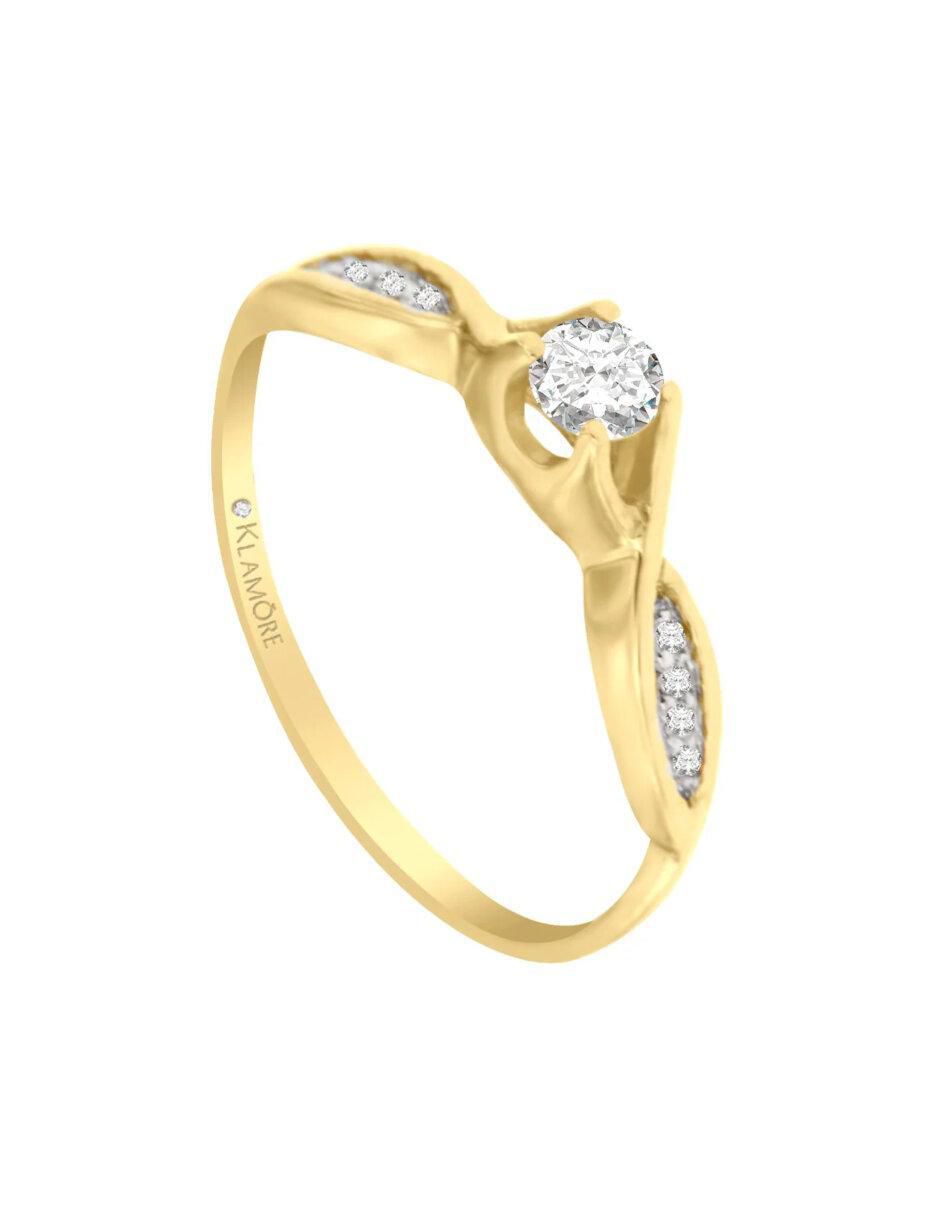 Anillo de compromiso 14 k Betsy diamante 5