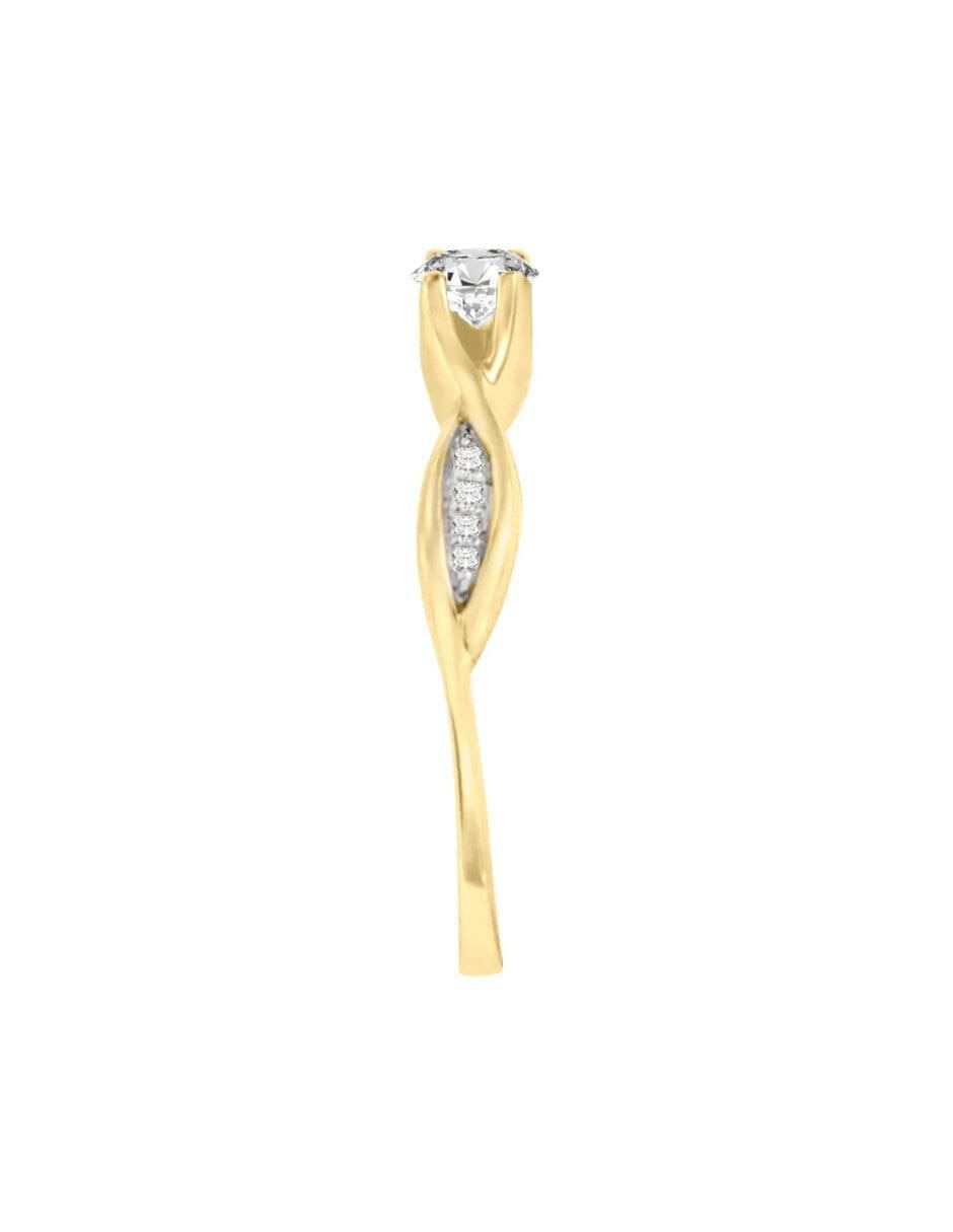 Anillo de compromiso 14 k Betsy diamante 3