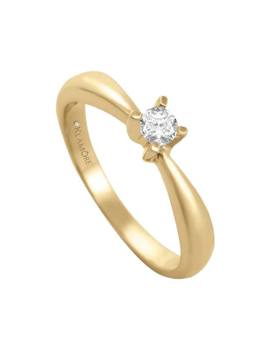 Anillo de compromiso 14 k Miloro diamante 5