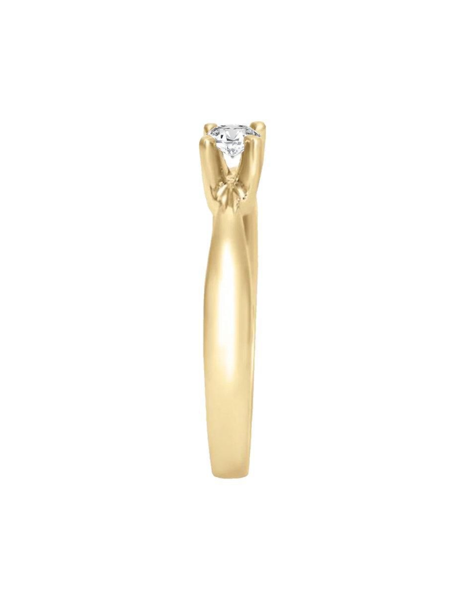 Anillo de compromiso 14 k Miloro diamante 3