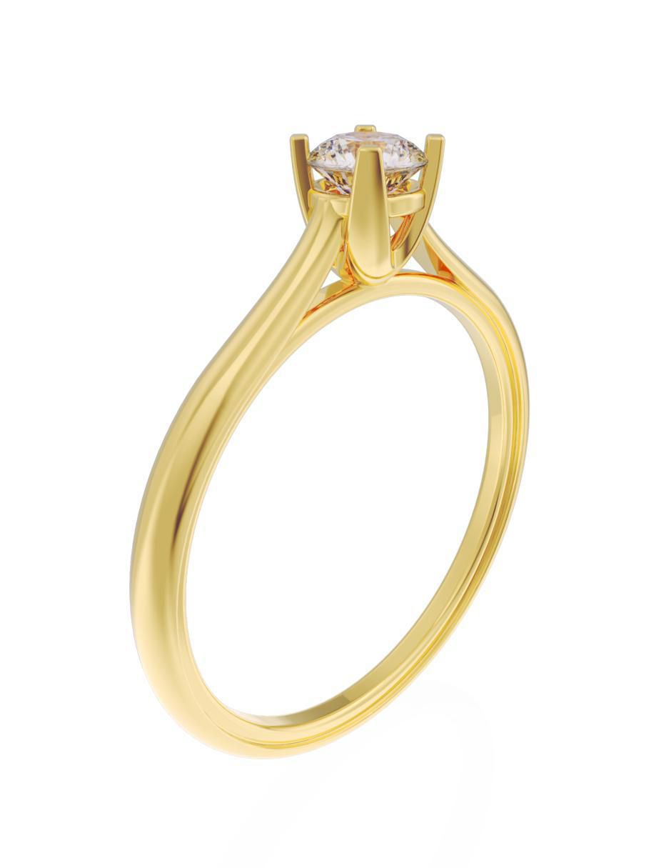 Anillo de compromiso 14 k Eternidad 2