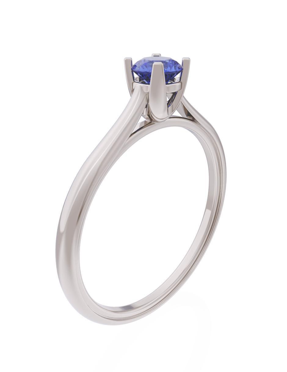 Anillo de compromiso 14 k Eternidad 3