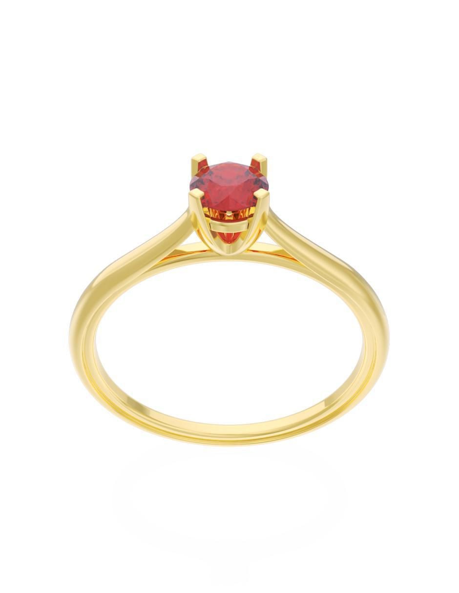 Anillo de compromiso 14 k Eternidad 2