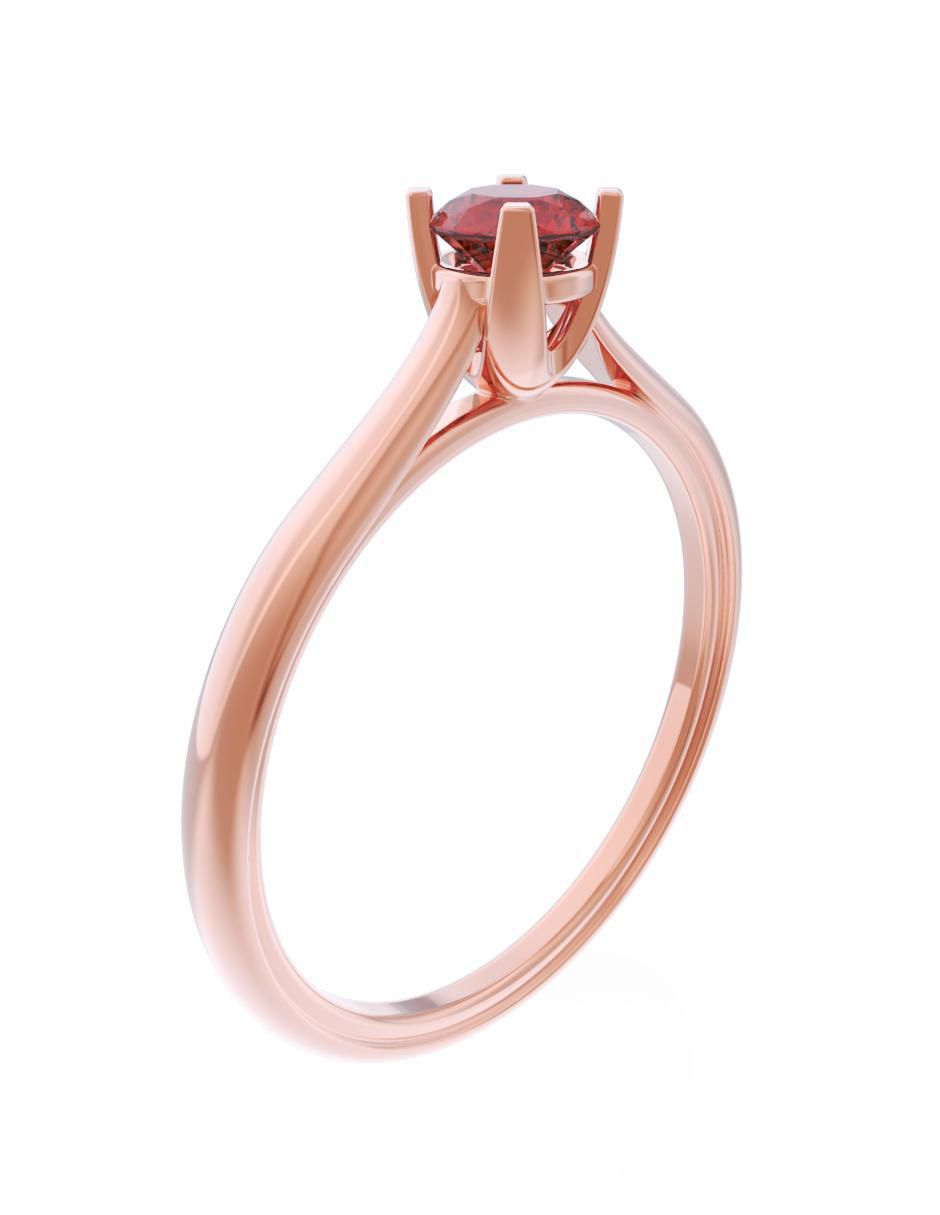Anillo de compromiso 14 k Eternidad 3