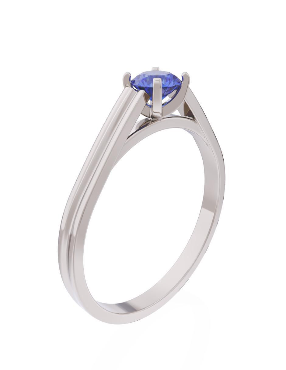 Anillo de compromiso 14 k Eternidad 3