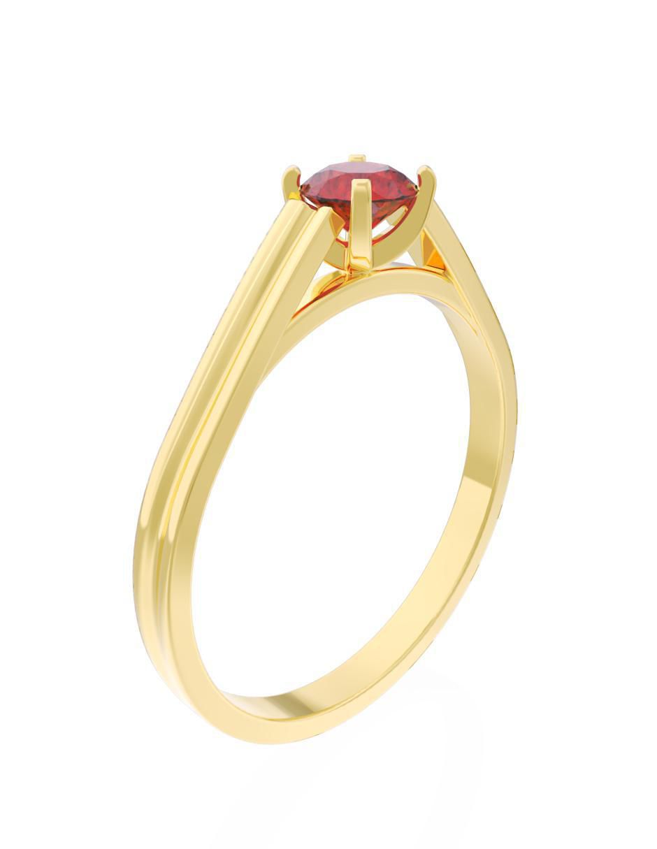 Anillo de compromiso 14 k Eternidad 2025 3