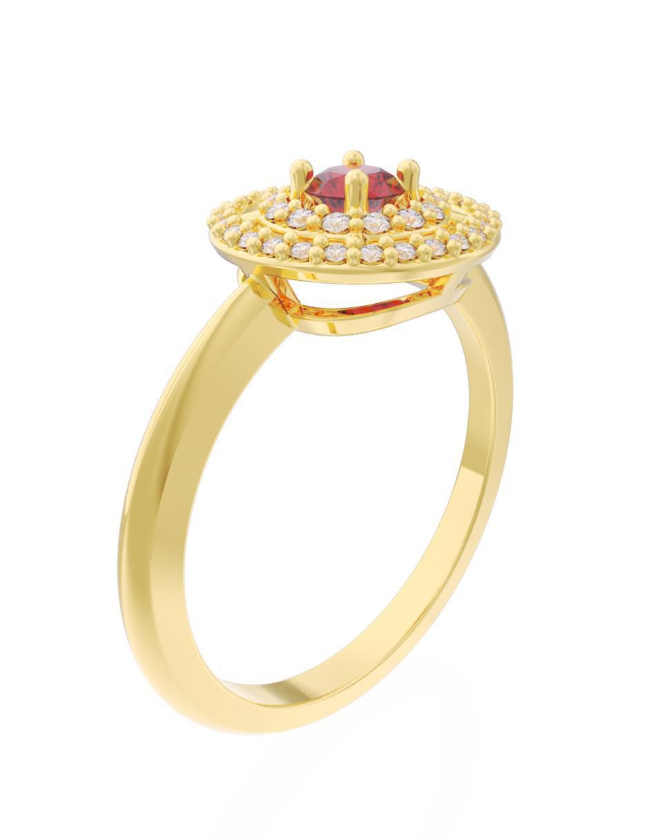 Anillo de compromiso 10 k Eternidad 2025 3