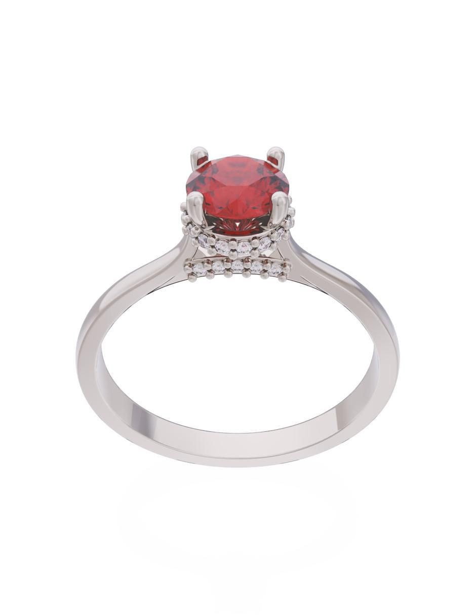 Anillo de compromiso 10 k Eternidad 2
