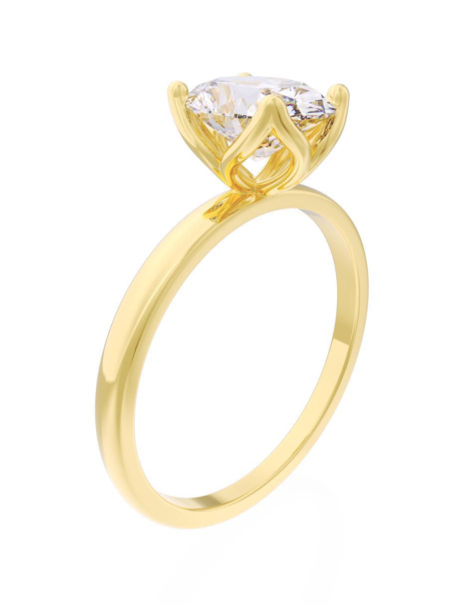 Anillo de compromiso 10 k Eternidad 2