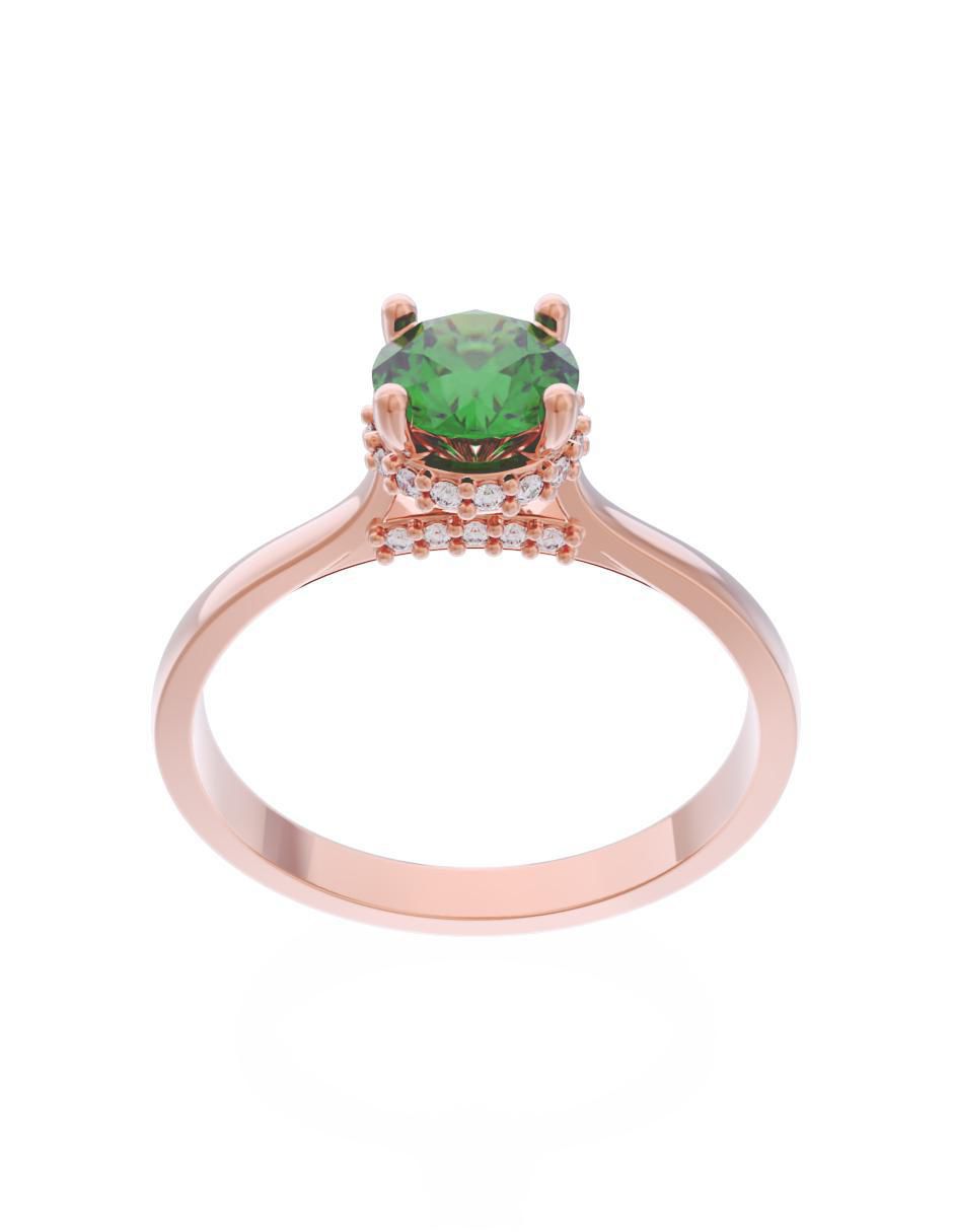 Anillo de compromiso 10 k Eternidad 2
