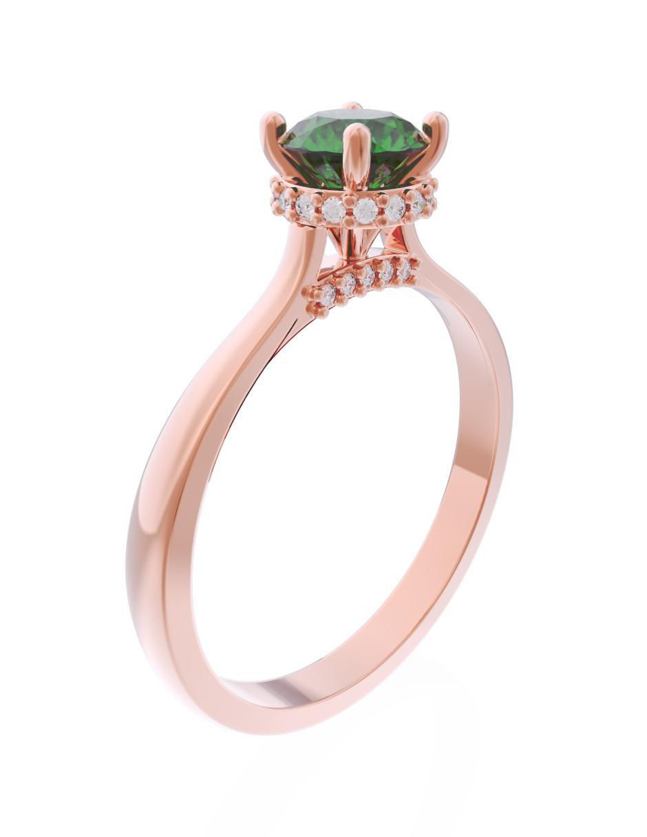 Anillo de compromiso 10 k Eternidad 3