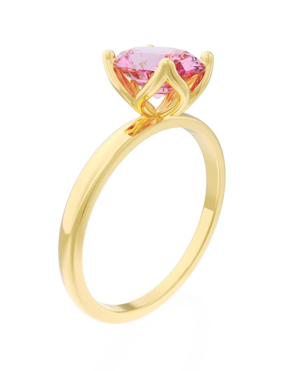 Anillo de compromiso 10 k Eternidad 2