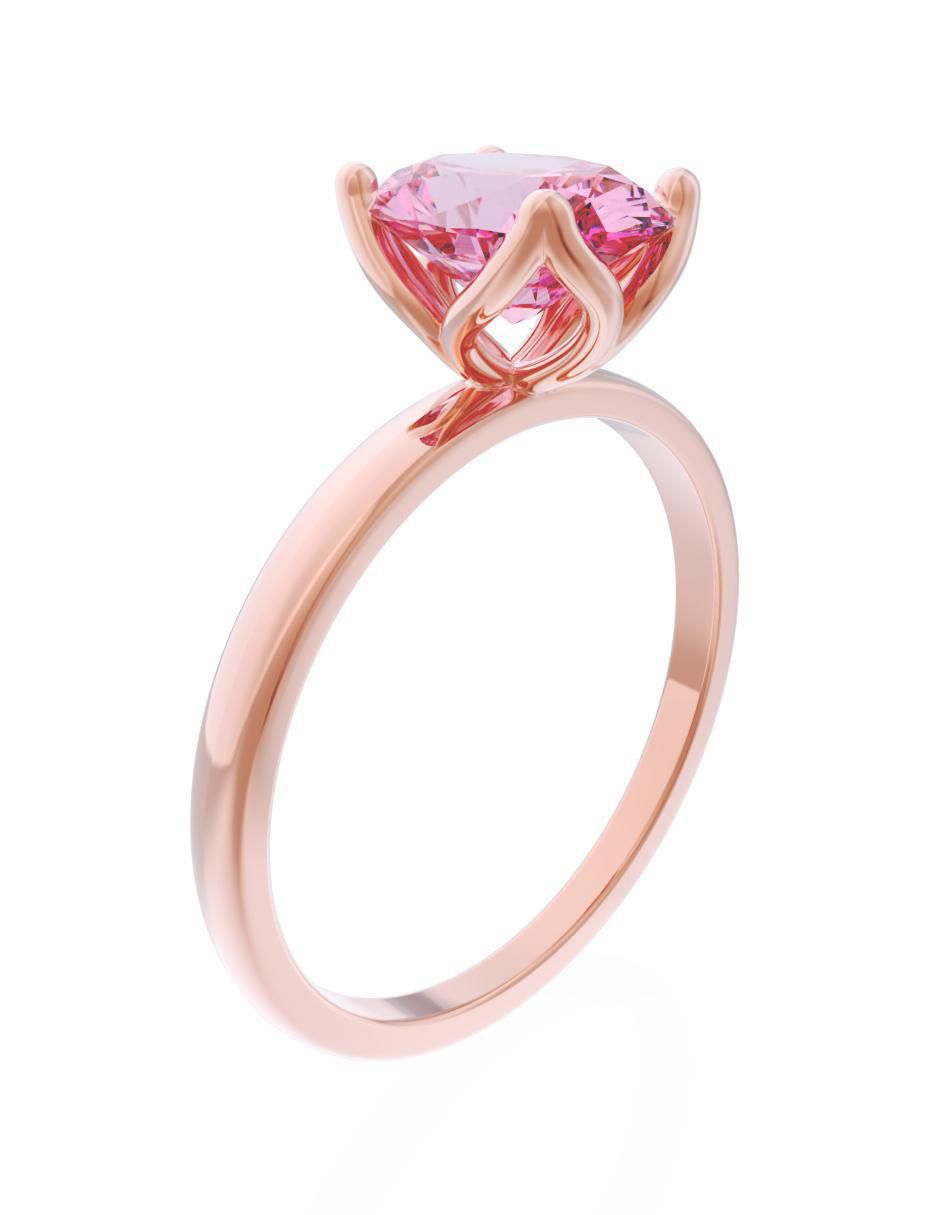 Anillo de compromiso 10 k Eternidad 3
