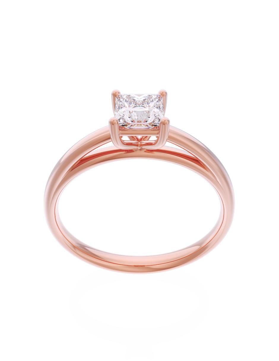 Anillo de compromiso 10 k Eternidad 2