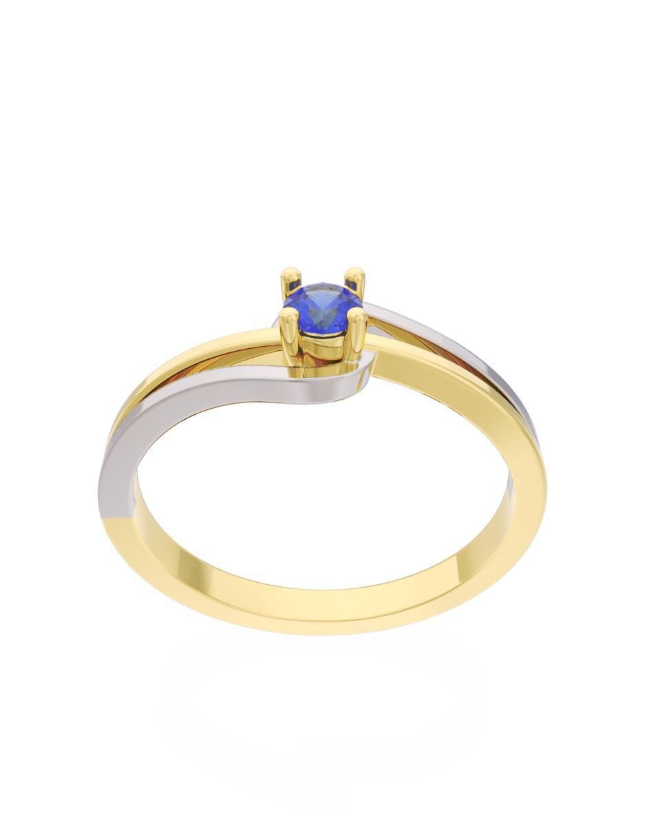 Anillo de compromiso 10 k Eternidad 2
