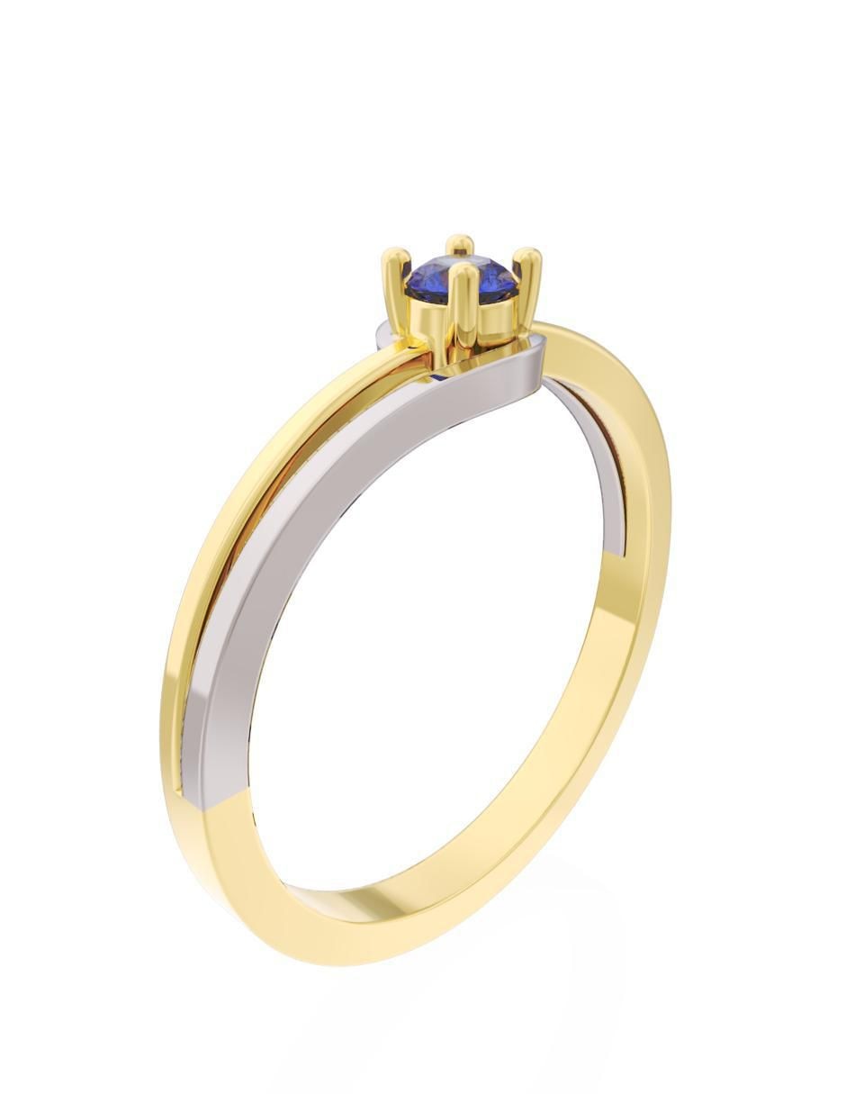 Anillo de compromiso 10 k Eternidad 3