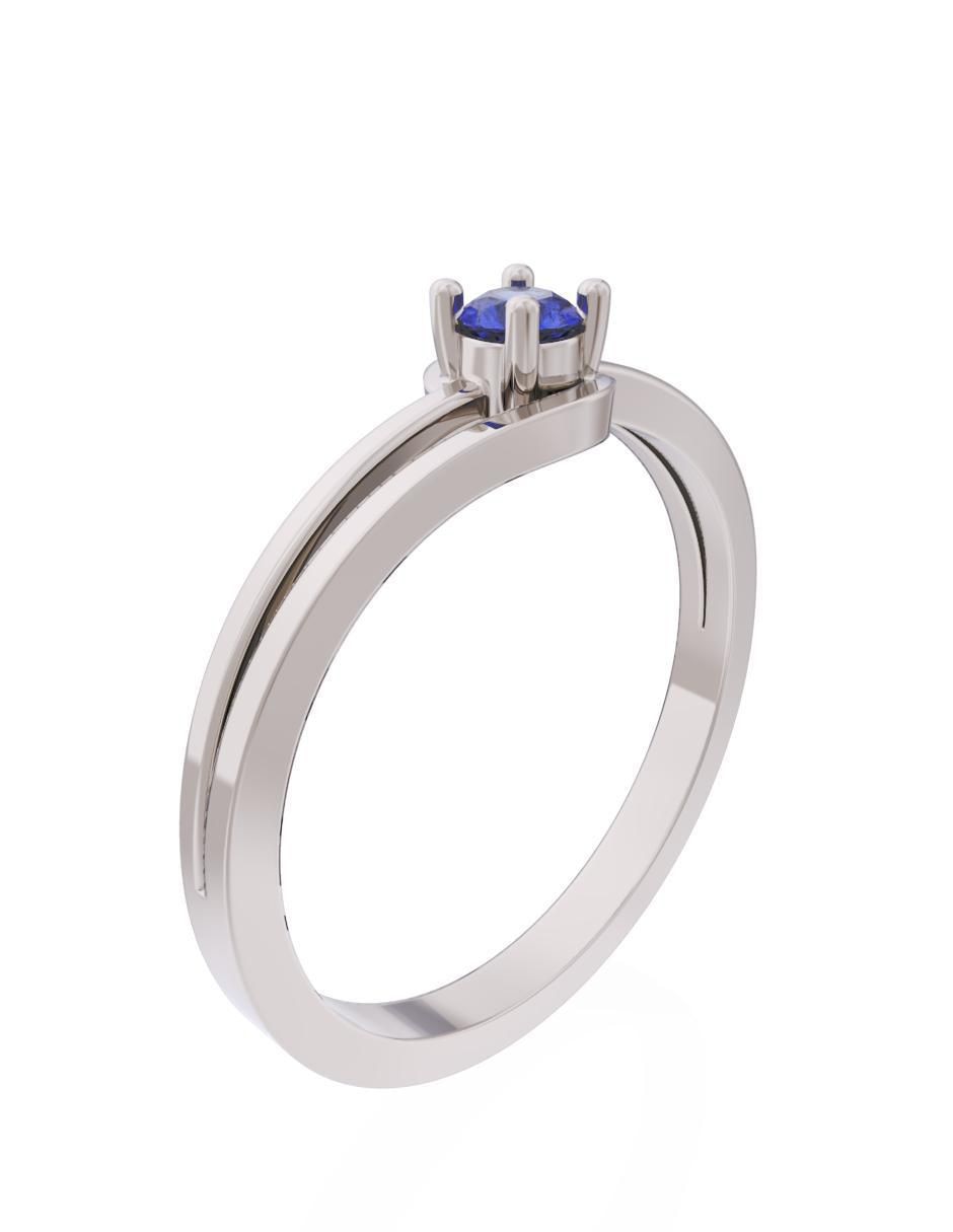 Anillo de compromiso 10 k Eternidad 3