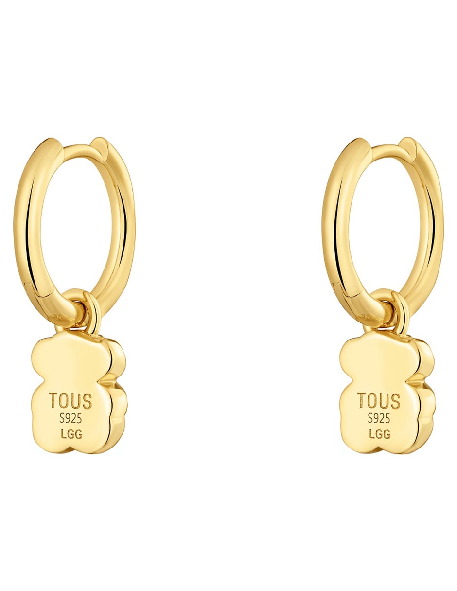 Aretes de oso Tous Icon Color Lgg de plata P925 con acabado brillante espinela