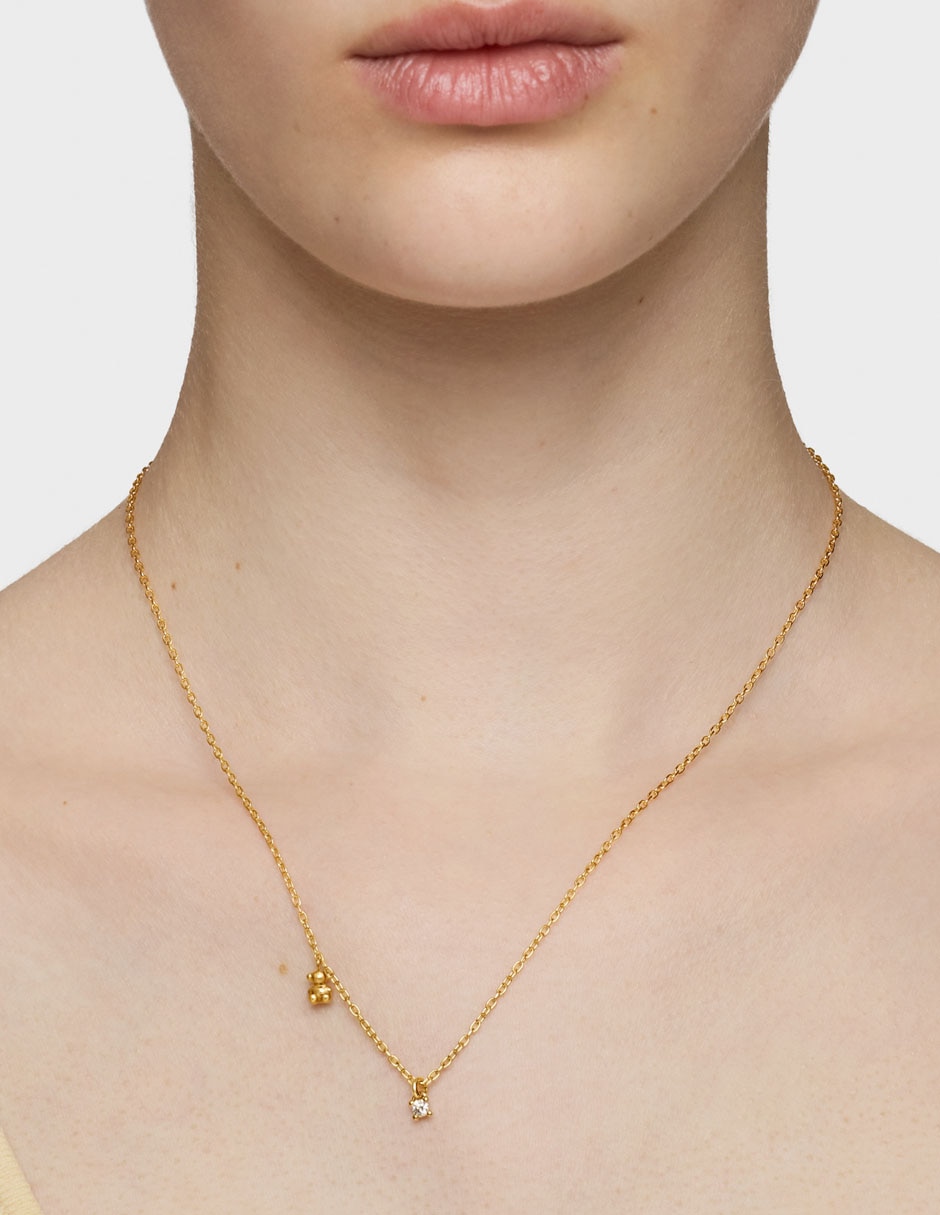 Collar de oso Bold Bear Lgd de plata P 925