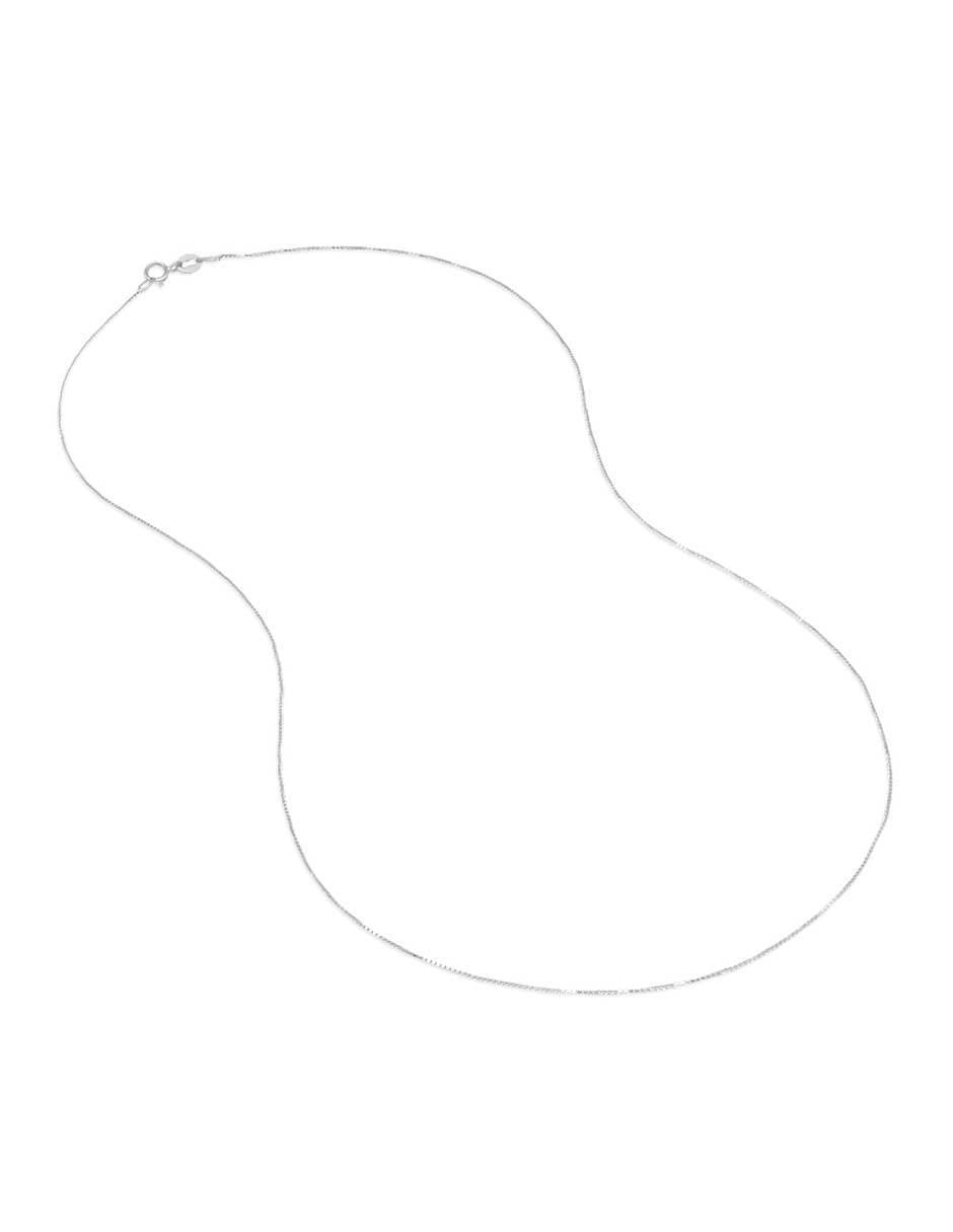 Cadena de oro blanco 14 K Cadena de oro blanco 14 K