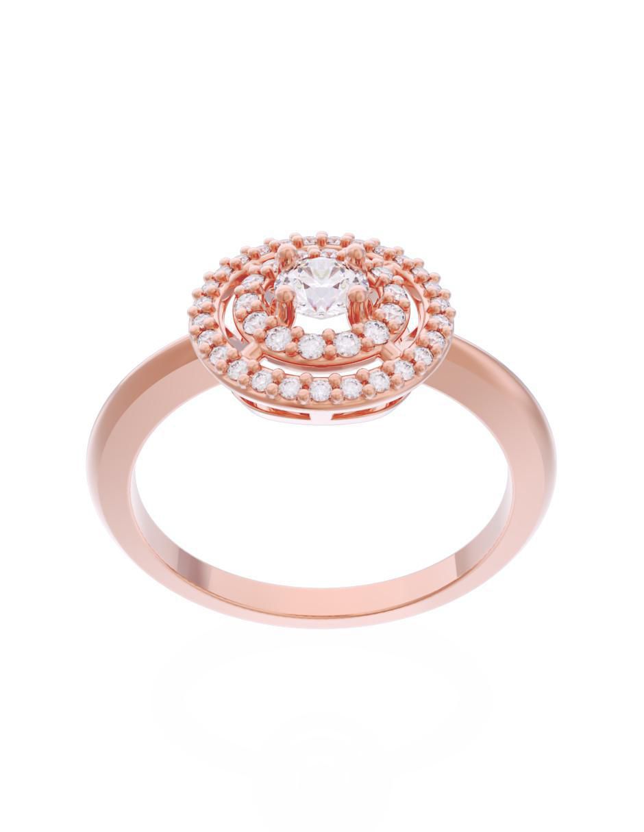 Anillo de compromiso 10 k Eternidad 2